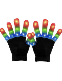 LED Lighting up gloves/gants lumineux del