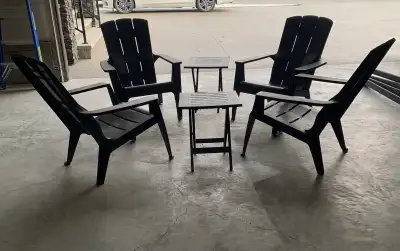 Adirondack 4 chairs /2tables, View more