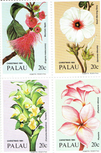 PALAU (Océanie) Carré "FLEURES / FLOWERS"