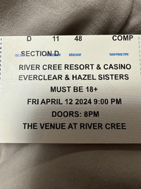 Everclear and Sister Hazel Tickets (2)