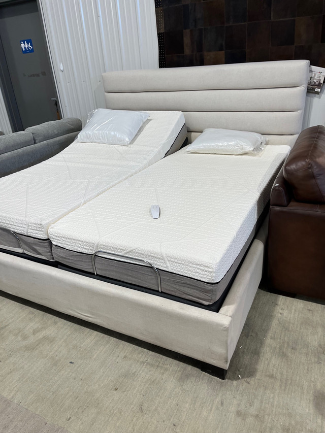 New split king adjustable bed w mattresses  in Beds & Mattresses in Winnipeg - Image 4