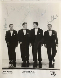 The Four Aces - autographed photo