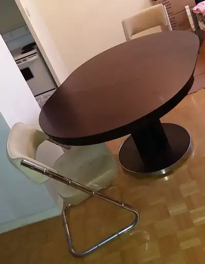 CHERRY DINING room Oval Dining Table, Extendable, View more