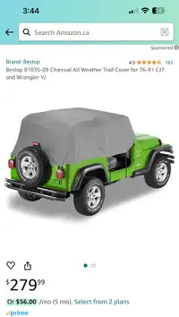 Best top trail cover for Jeep YJ/TJ