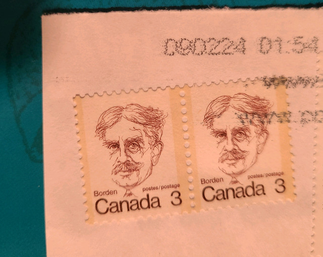 Canada stamps Borden 3c in Arts & Collectibles in Kitchener / Waterloo