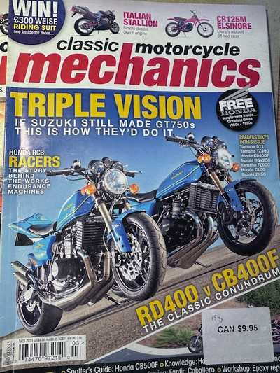 st-jerome Revue magazines moto de mecanique 'Classic motorcycle mechanics' mechanic sur 2 stroke TZ2...