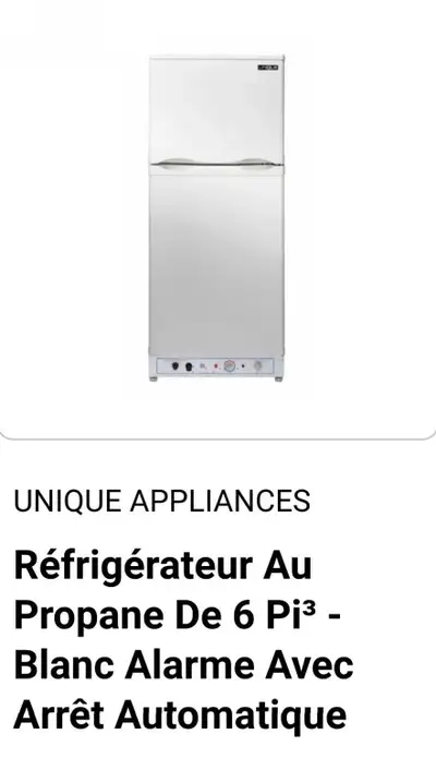 Réfrigérateur au propane Unique, View more