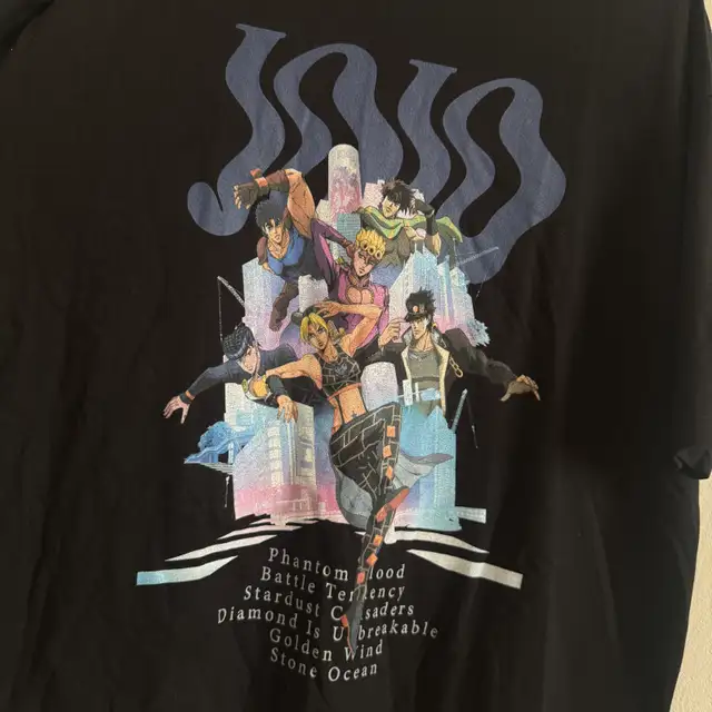 JoJo's Bizarre Adventure black cotton t-shirt - authentic merch  in Men's in Laval / North Shore - Image 3