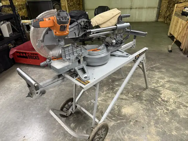 Rigid 12” Sliding Dual Bevel Compound Mitre Saw with Heavy Duty in Power Tools in North Bay - Image 3