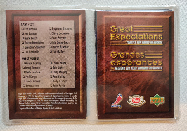 1995-96 Upper Deck Hockey Post Great Expectations Set in Arts & Collectibles in Ottawa - Image 2