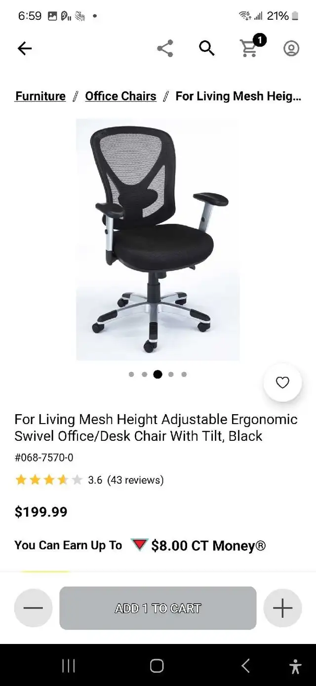 office chair  in Chairs & Recliners in Markham / York Region - Image 4