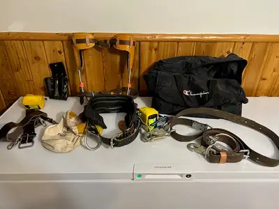 Linemen's climbing gear for sale, View more