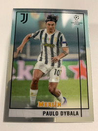 Paulo DybalaTopps Merlin #54 20/21 Juventus, Champions League NM