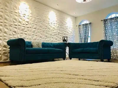 3 D Wall Panels - 35 pcs - 19.7"x19.7", View more