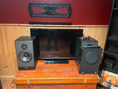 TV plus speakers for sale, View more