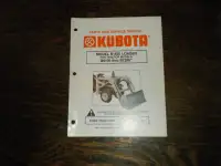 Kubota B1630 Loader for Tractors Parts and Service Manual