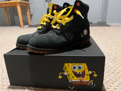 Timberland x Spongebob 6" Waterproof Boots (Size 5.5 - Junior)