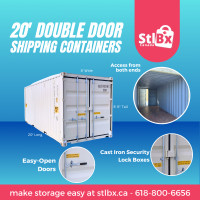 Ottawa Shipping Containers: NEW 20' Sea Can with Double Doors