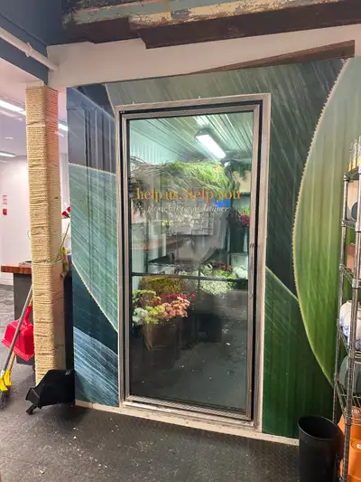 Glass Display Door for Walk-In Cooler *ONLY THE DOOR. Not the whole cooler* This is a door for a com...