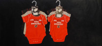 3 pack Calgary Flames baby onesiesNew w/ tags0-3 & 3-6 months$20