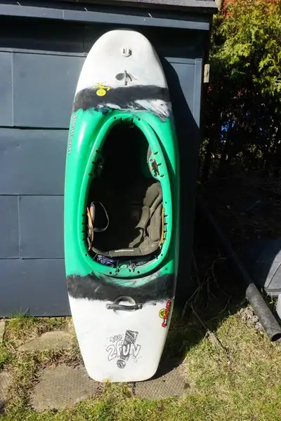 Jackson 2 Fun whitewater kayak in decent used shape. No oil‑canning, outfitting intact. Great boat f...