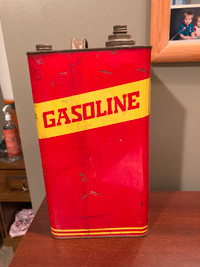 Vintage metal Gas Can  Great Display