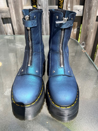 Dr. Martens Jetta Hi Max Metallic Leather Platform Boots (F)(9)