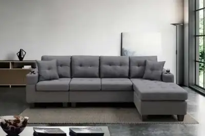 Hot Deal Alert New Sectional Sofa Reversible High Modern Home, View more