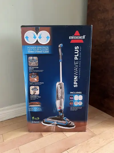 BNIB Bissell Spinwave Plus Powered Steam Mop, View more