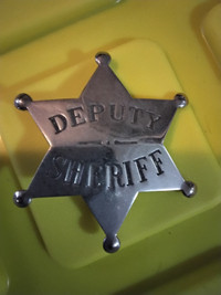 Metal Deputy Sheriff Badge