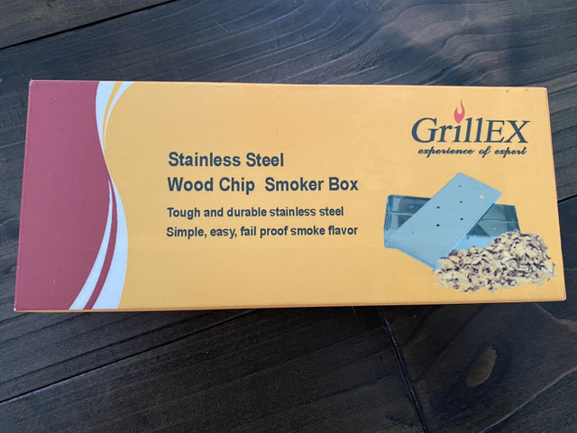GrillEX stainless steel wood chip smoker box -BNIB in BBQs & Outdoor Cooking in Oshawa / Durham Region