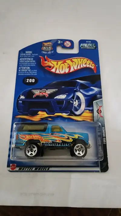 2003 Hot Wheels Metal Collection Ford Bronco in 1:64 scale, featuring a classic Ford design. Made of...