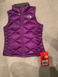 The north face vest, girls size 7/8 (S/P)