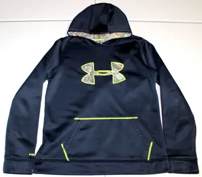 Boys Under Armor Big Logo Hoodie Sweatshirt Pullover Youth XL, View more