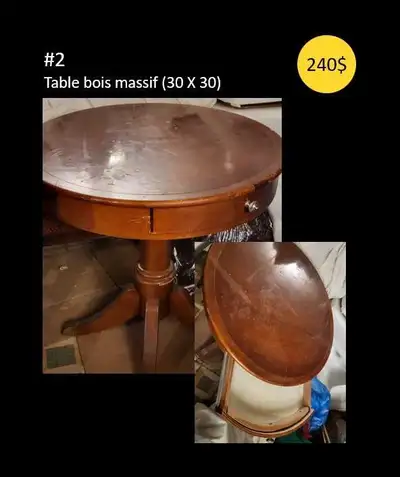Table bois massif, View more