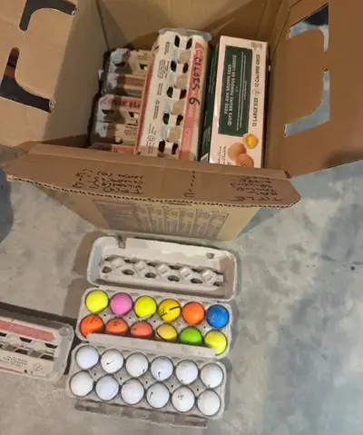 (INVENTORY UPDATED JULY 7th , 2025) PICK UP IN SAGE CREEK Get a colorful mix of recycled golf balls...