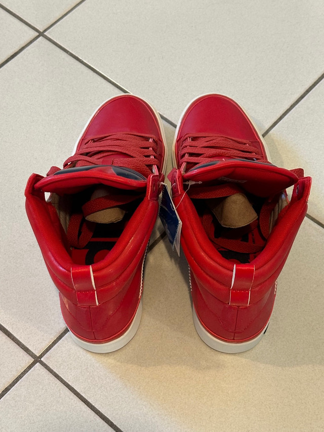 Adidas Top Court Hi Big Size US 10.5 Red/Navy Shoes RARE in Men's Shoes in Markham / York Region - Image 4