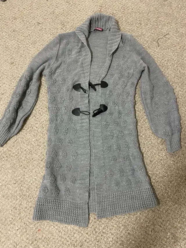Women’s Grey Wool Blend Cardigan – Size S/M in Women's - Tops & Outerwear in Kitchener / Waterloo - Image 2