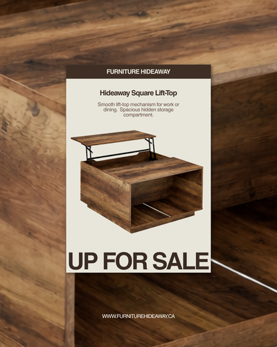 Rustic Lift-Top Coffee Table with Hidden Storage, View more