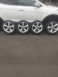 1 Series BMW. 17 inch OEM wheels , tires