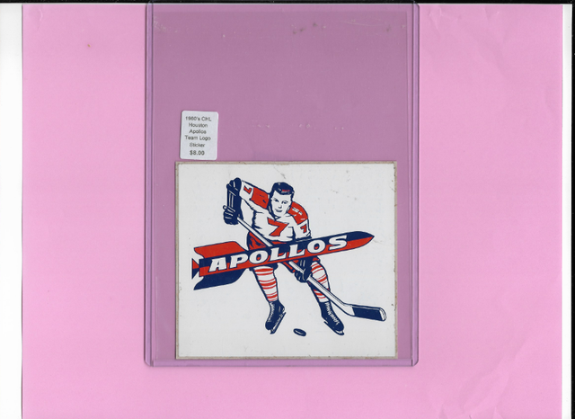 Vintage Hockey: 1960's era CHL Houston Apollos Team Logo Sticker in Arts & Collectibles in Bedford - Image 2
