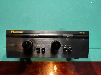 YES IT IS AVAILABLE It allows users to manage audio output to two pairs of speakers from two differe...