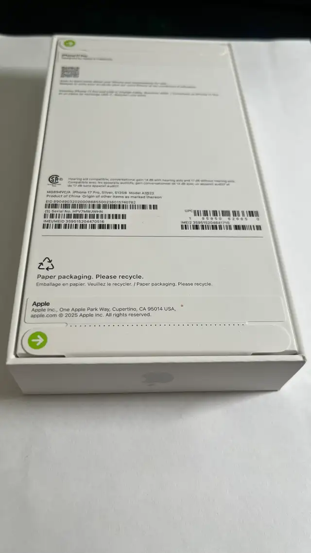 Apple iPhone 17 Pro 512gb Silver Brand New in Cell Phones in Richmond - Image 4