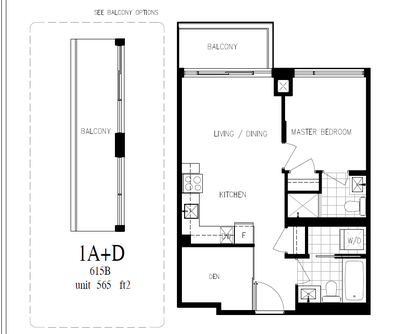 Luxury 1 Bedroom + Den | 2 Bathroom Condo for Rent | 565 Sq. Ft. FREE INTERNET INCLUDED. Utilities (...