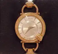 GUCCI Gold Plated - Diamond Swiss Quartz Watch