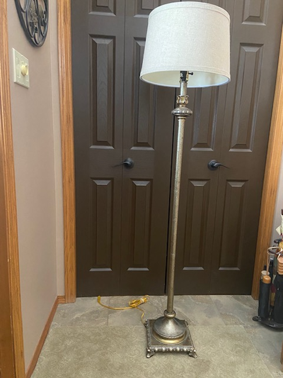 60in Antique brass floor lamp-PRICE REDUCED!, View more