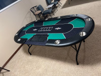 Wood foldable poker tables 