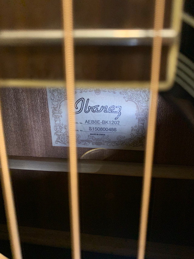 Ibanez AEB8E acoustic bass guitar (used) in Guitars in City of Toronto - Image 2