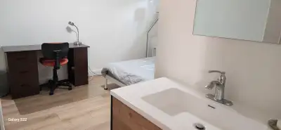 Grande chambre rénovée à neuf près de l'université Laval et du CEGEP Ste-Foy. Non fumeur. Chambre av...