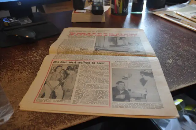 Parlons sports 1960 newpaper hochey boxe lutte yvon robert in Arts & Collectibles in Victoriaville - Image 6